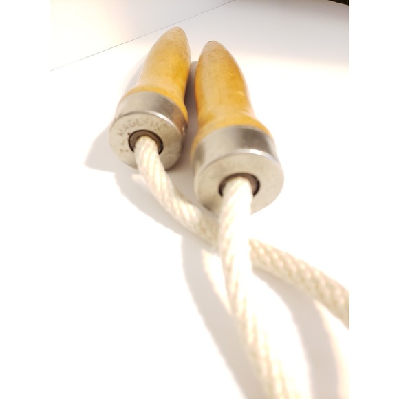 Vintage Jump Rope Wooden Handle Fitness‎ Exercise Cardio Workout Training - Picture 2 of 5
